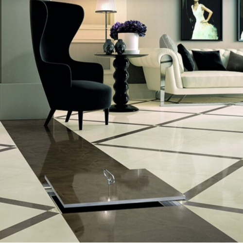 Floor hatch removable under the tiles BAULuke GL30x30