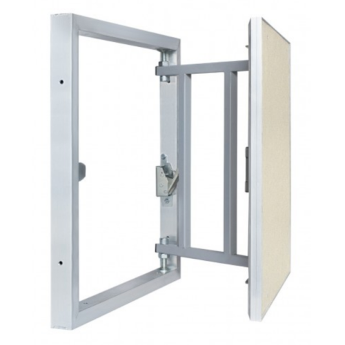 Inspection Door Magnetic Push Under Ceramic Tiles Steel Access Panel BAULuke L30x30 (aluminium)
