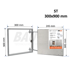 Plytelinis patikrinimo liukas BAULuke ST30x90 Plytelinis patikrinimo liukas BAULuke ST30x90
