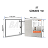 Inspection Door Magnetic Push Under Ceramic Tiles Steel Access Panel  BAULuke ST50x40