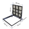 Люк напольный под плитку BAULuke G70x100P