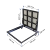 Люк напольный под плитку BAULuke G70x70