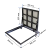 Люк напольный под плитку BAULuke G90x80P
