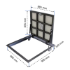 Люк напольный под плитку BAULuke G90x90