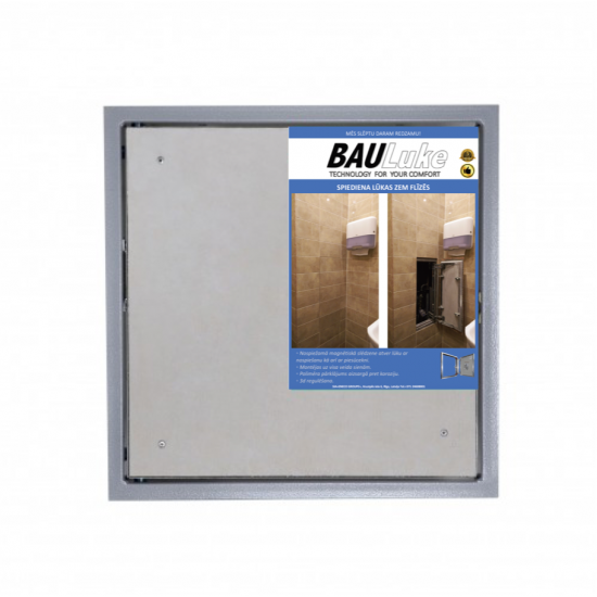 Inspection Door Magnetic Push Under Ceramic Tiles Steel Access Panel BAULuke ST25x60